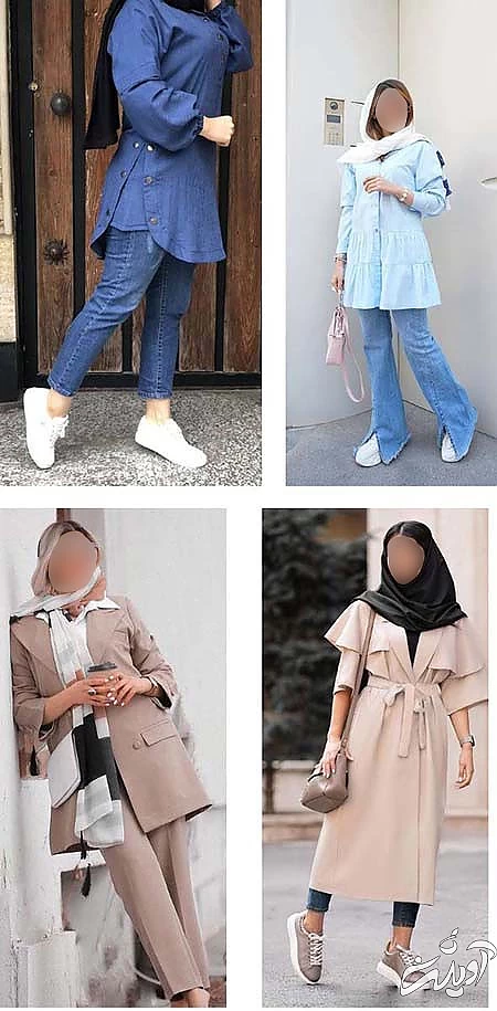 مانتو کمربند دار برای افراد قد کوتاه , انتخاب مانتو برای افراد قد کوتاه , مدل مانتو برای افراد قد کوتاه 